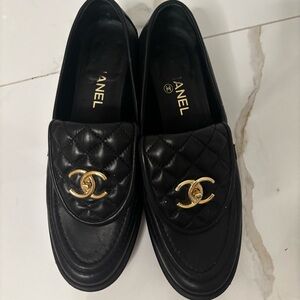 Chanel cc loafers